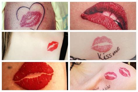 tatuajes de besos para mujeres significado|Tatuajes de besos